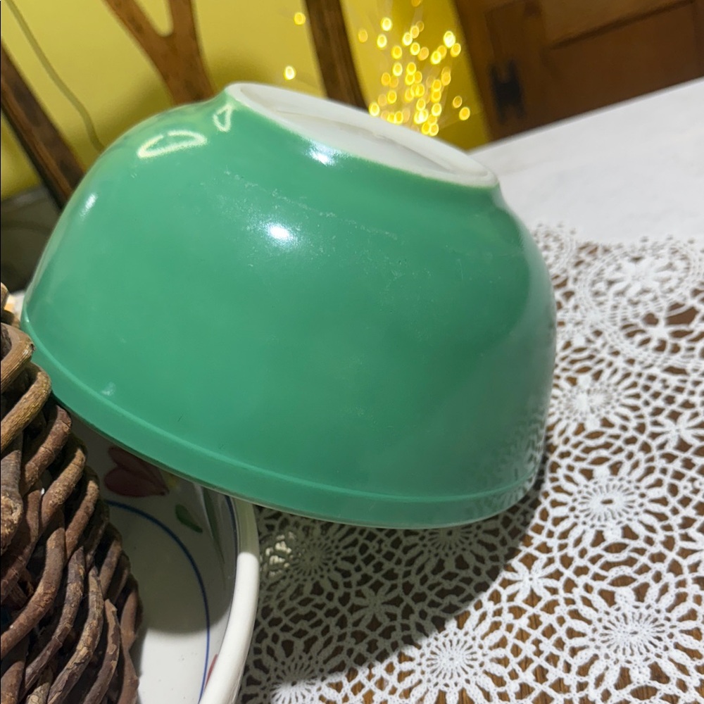 Flash sale💥🔥Vintage primary bowl 403 Green Mixing Bowl! Rare no number!